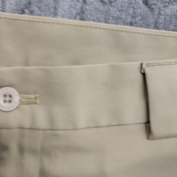 Slazenger Golf Shorts Mens Size 36 Flat Front Polyester Stretch Khaki Tan Active - Picture 7 of 11